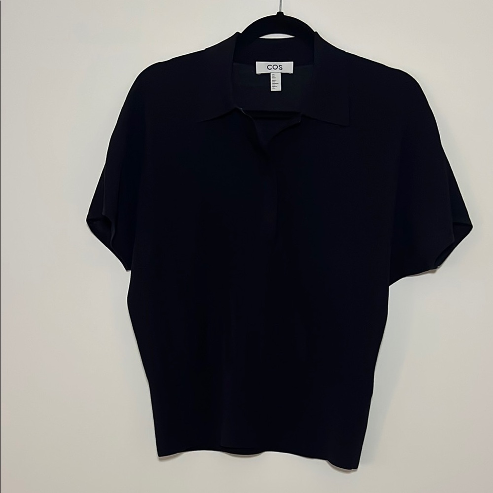 COS Short Sleeve Polo Button Down